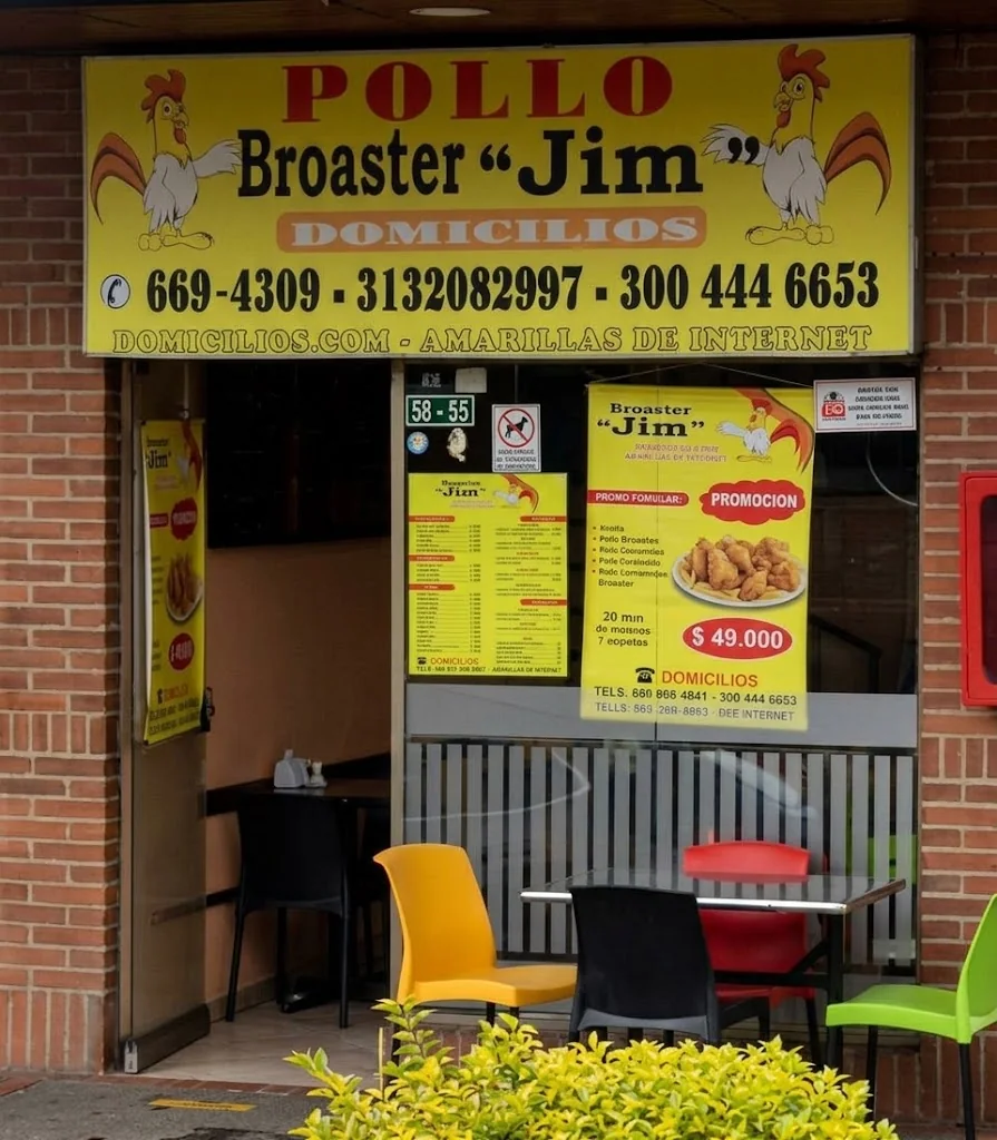 Fachada del local de Broaster Jim